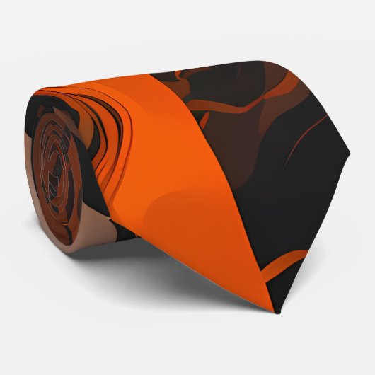 Vibrant Pop Art Cat Portrait ネクタイ (ロール)