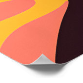 Vibrant Pop Art Doberman Portrait ポスター (角)