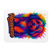 Vibrant Pop Art Havanese Dog – Colorful Street Art マグネット (横)