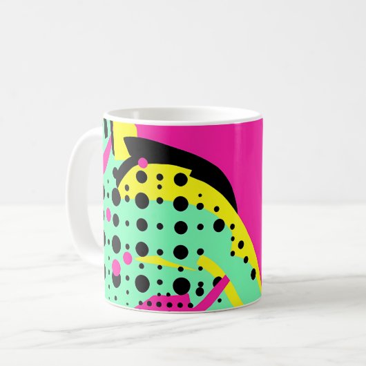 Vibrant Pop Art Mug コーヒーマグカップ (正面左)