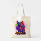 Vibrant Pop Art Sphynx Cat – Colorful Modern トートバッグ (裏面)