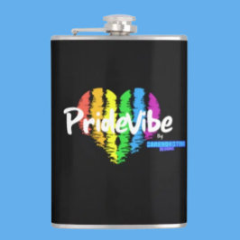 Vibrant PrideVibe フラスク: 虹色でプライドを掲げよう  フラスク