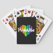 Vibrant PrideVibe: 虹色のハートでプライドを表現 トランプ (裏面)