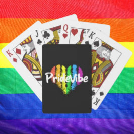 Vibrant PrideVibe: 虹色のハートでプライドを表現 トランプ