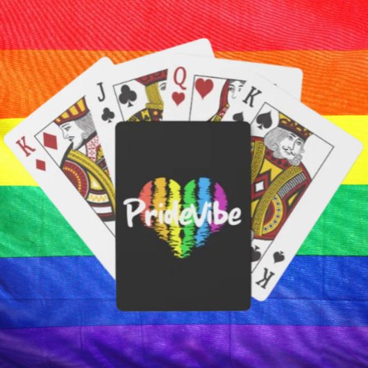 Vibrant PrideVibe: 虹色のハートでプライドを表現 トランプ