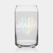 Vibrant PrideVibe: 虹色ハートで乾杯 ガラス缶 (裏面)