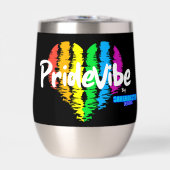 Vibrant PrideVibe: 虹色ハートスタイルでお飲み物を楽しもう (正面)