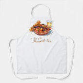 Vibrant Provencal Ratatouille Watercolor Painting エプロン (正面)