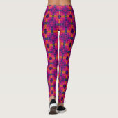 Vibrant Psychedelic Mandala Leggings レギンス (裏面)