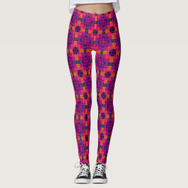 Vibrant Psychedelic Mandala Leggings レギンス