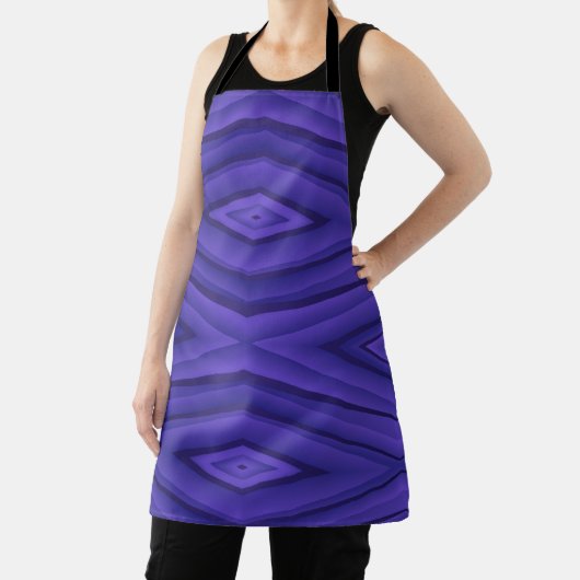 Vibrant purple apron with geometric pattern  エプロン (インサイチュ)