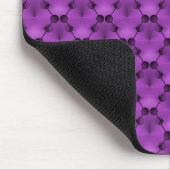 Vibrant Purple Retro Funk Circles Mousepad マウスパッド (コーナー)