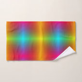 Vibrant rainbow gradient towel set and washcloth  バスタオルセット (ハンドタオル)