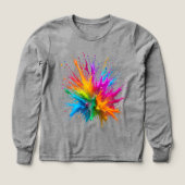 Vibrant Rainbow Paint Splatter Explosion (デザイン正面)