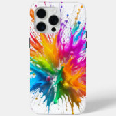 Vibrant Rainbow Paint Splatter Explosion Case-Mate iPhoneケース (裏面)