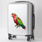 Vibrant Rainbow Parrot シール (スーツケース)