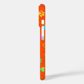 Vibrant Rainbow Paw & Heart Orange Case-Mate iPhoneケース (裏面 / 左)