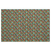 Vibrant Rainbow Petal Bloom Pattern ファブリック (ファットクウォーター)