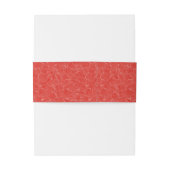 Vibrant Red Abstract Wave Initials 招待状ベリーバンド (裏面例)