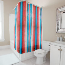 Vibrant red, blue and pink stripes L-size pattern