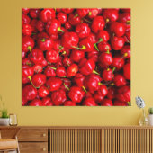 Vibrant Red Chili Pepper Harvest キャンバスプリント (インサイチュ (リビング))