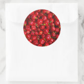 Vibrant Red Chili Pepper Harvest ラウンドシール (バッグ)