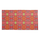 Vibrant red fishing nets M-size pattern 枕カバー (裏面)