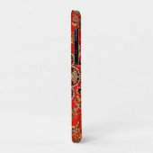 Vibrant Red Floral Medallion Persian Ornate Case-Mate iPhoneケース (裏面/左)