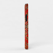 Vibrant Red Floral Medallion Persian Ornate Case-Mate iPhoneケース (裏面/右)