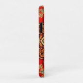 Vibrant Red Floral Medallion Persian Ornate Case-Mate iPhoneケース (裏面/右)