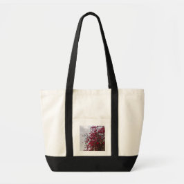 Vibrant Red Floral Nature Photography Tote Bag - A トートバッグ