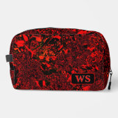 Vibrant Red Monogram Toiletry Bag ドップキット (正面)