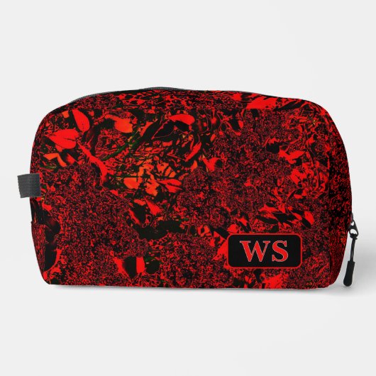 Vibrant Red Monogram Toiletry Bag ドップキット (正面)