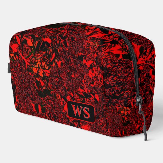 Vibrant Red Monogram Toiletry Bag ドップキット (右コーナー)