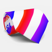 Vibrant Red Purple White Diagonal ネクタイ (ロール)