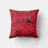 Vibrant Red Roses クッション (裏面)