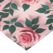 Vibrant Red Roses With Dark Green Leaves  テーブルクロス (アングル)