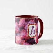 Vibrant Red Strawberry Pattern Ceramic Coffee Mug マグカップ (正面右)