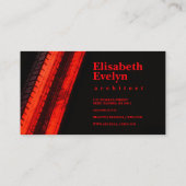 Vibrant Red Trails on Dark Backdrop 名刺 (裏面)