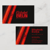 Vibrant Red Trails on Dark Backdrop 名刺 (正面/裏面)