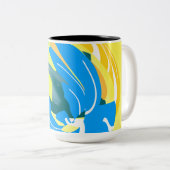 Vibrant Reflections of Empowerment in Design ツートーンマグカップ (正面右)