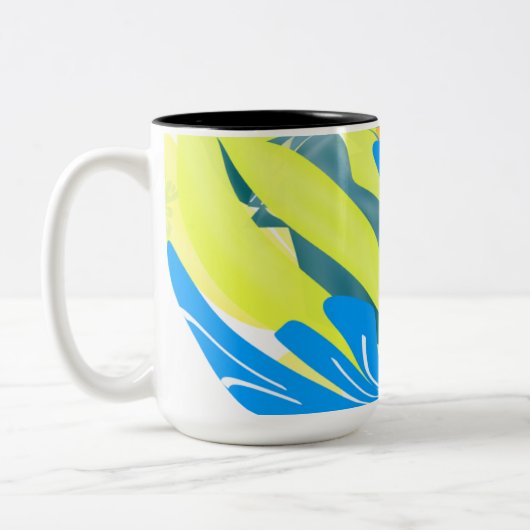 Vibrant Reflections of Empowerment in Design ツートーンマグカップ (左)