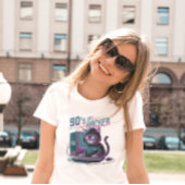 Vibrant Retro 90s Cat Hacker T-Shirt Tシャツ