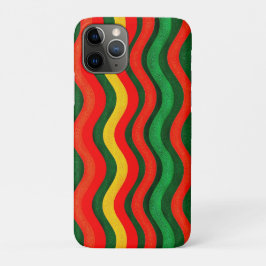 Vibrant Retro Wavy Lines iPhone 11 Proケース