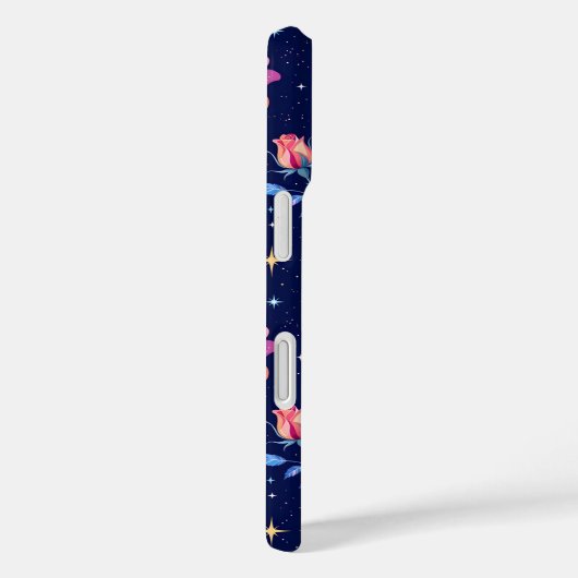 Vibrant Roses Against Starry Night Sky Case-Mate iPhoneケース (裏面 / 右)