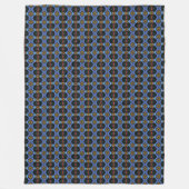 Vibrant Royalty フリースブランケット (正面)