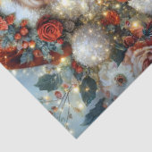 Vibrant Rustic Floral Vintage Santa Decoupage  薄葉紙 (詳細)