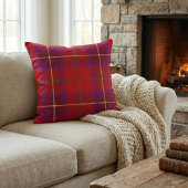 Vibrant Scottish Plaid - Rose Clan Tartan クッション