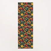 Vibrant Seamless Pattern with Snakes and Apples ヨガマット (正面)