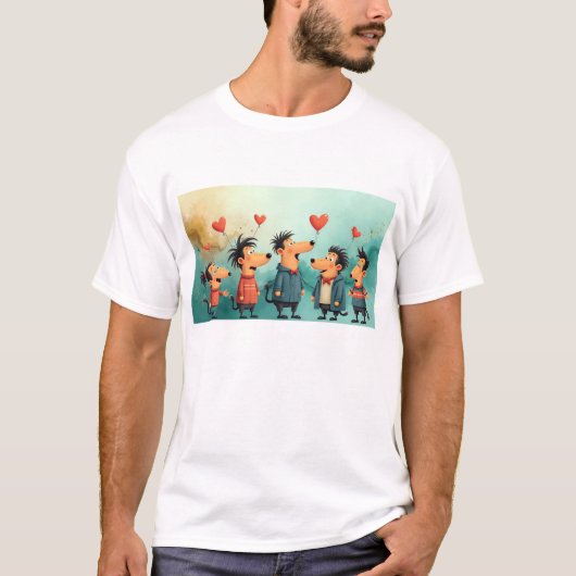 "Vibrant Sky Hues 10K Art Shirt |  Tシャツ (正面)